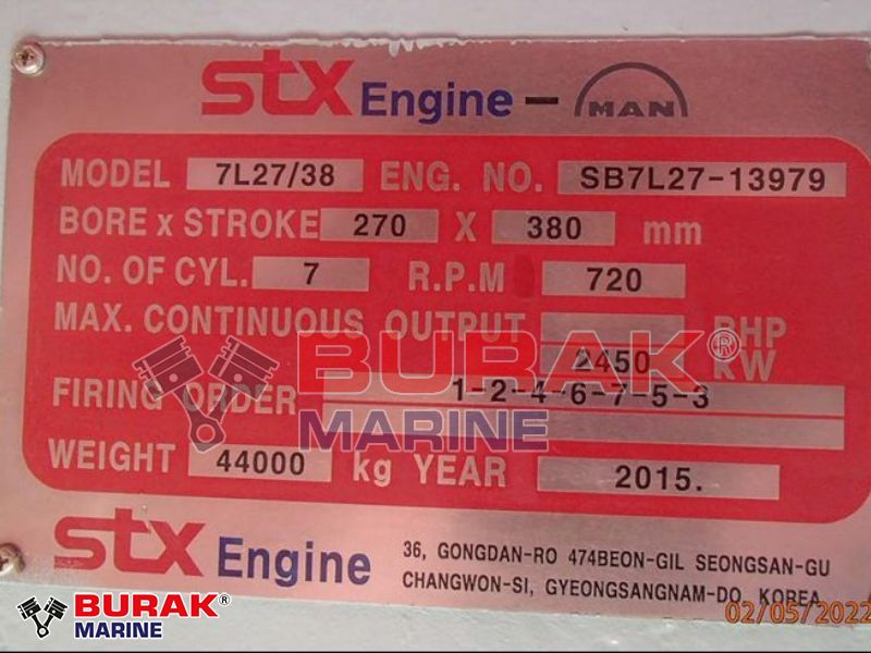 STX MAN 7L27/38 NEW GENSETS